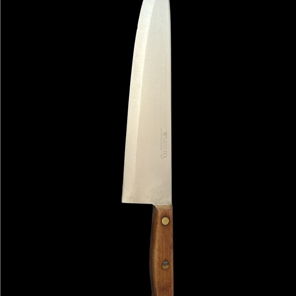 Stainless Steel Chef Knife with Wooden Handle - Picture 1 of 4